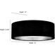 Rosata LED 12.5 inch White Indoor Flushmount Ceiling Light